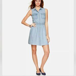 Gap 1969 Denim Utility Dress - Light Wash, XS, Sleeveless Lightweight spring